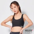 【Mollifix 瑪莉菲絲】水陸兩用速乾防曬運動內衣、瑜珈服、無鋼圈(黑)