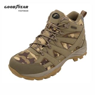 【GOODYEAR 固特異】戰術靴-登山健行鞋/男款 戶外郊山 高筒防水 棕色(GAMO03544)