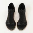 【QUEENA】厚底涼鞋 鑽飾涼鞋/美鑽葉片線繩造型時尚羅馬涼鞋(3色任選)