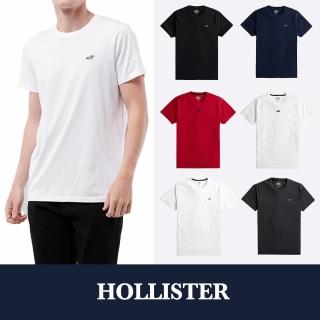 【HOLLISTER Co】海鷗 HCO 經典刺繡海鷗素面短袖T恤-男-多色款組合 上衣(可搭配情侶款/平輸品/短T)