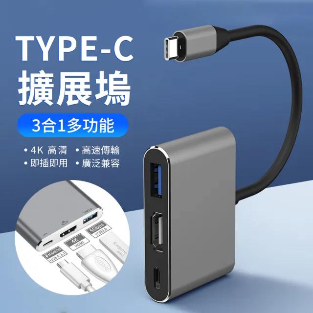 【YUNMI】父親節送禮 USB Type-C轉HDMI 數位影音轉接線