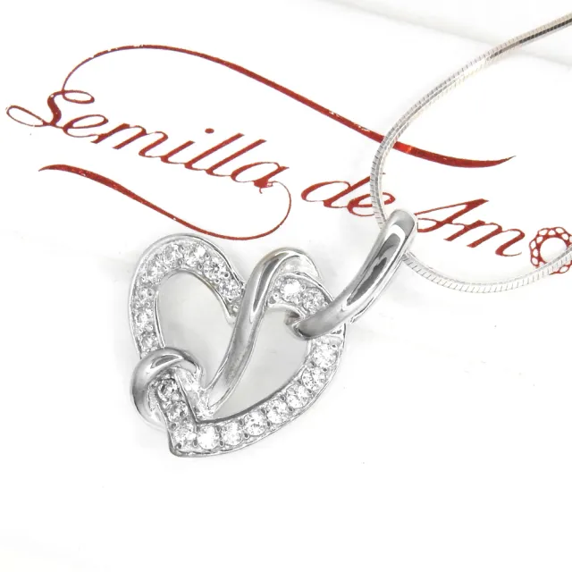【Semilla de Amor】心繫於你 925純銀 鋯石 墜子(耶誕節禮物)