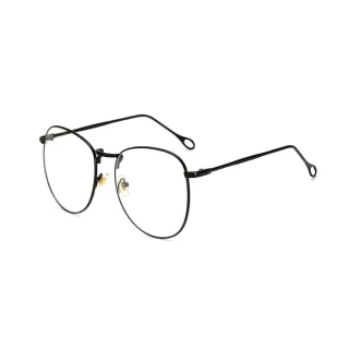 【ENANSHOP 惡南宅急店】金屬超大框眼鏡 劉仁娜同款 平光眼鏡 造型鏡架 護目鏡-0031M