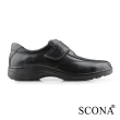 【SCONA 蘇格南】全真皮 經典舒適側帶紳士鞋(黑色 0871-1)