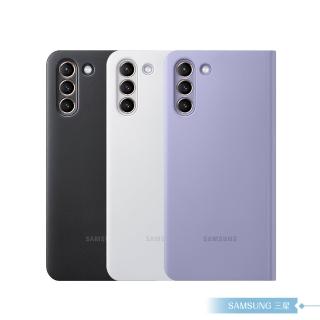 【Samsung 三星】原廠Galaxy S21+ G996專用 LED皮革翻頁式皮套(公司貨)