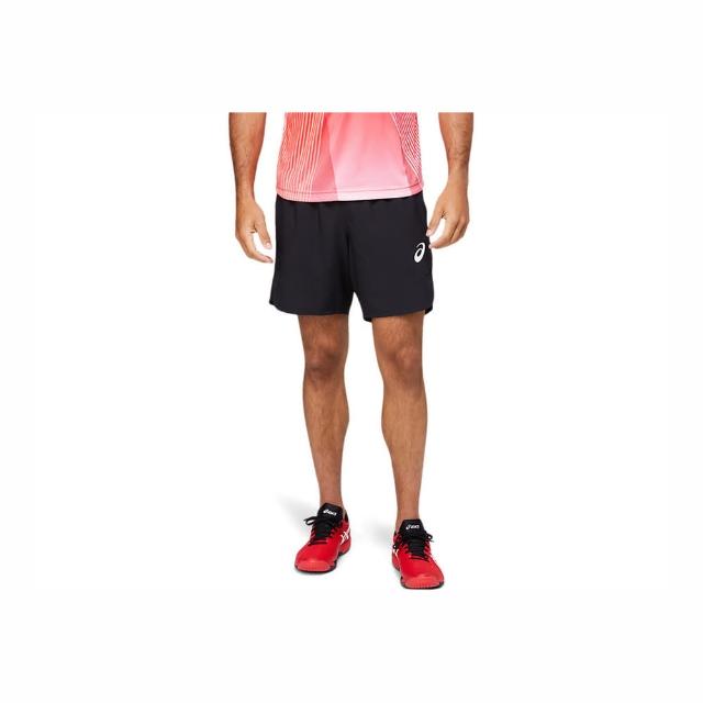 【asics 亞瑟士】Asics Apparels 男 短褲 運動 休閒 海外版 輕量 快乾 透氣 雙側口袋 黑(2041A135-001)