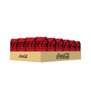 福利品/即期品【Coca-Cola  可口可樂ZERO SUGAR】易開罐330ml(24入/箱)