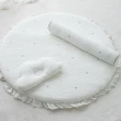 【Lolbaby】3D立體純棉造型嬰兒枕(雲朵-白)