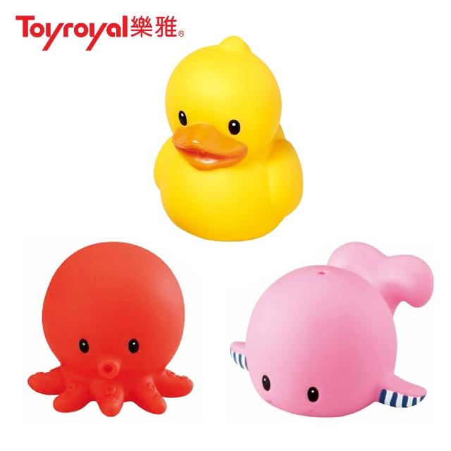 Toyroyal樂雅 官方直營 軟膠洗澡玩具 3款