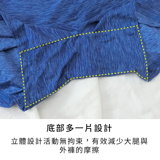 【尚芭蒂】隨機6件組 大尺碼M-3L/男平口褲/陽離子機能紗舒適透氣內褲/除臭/排汗