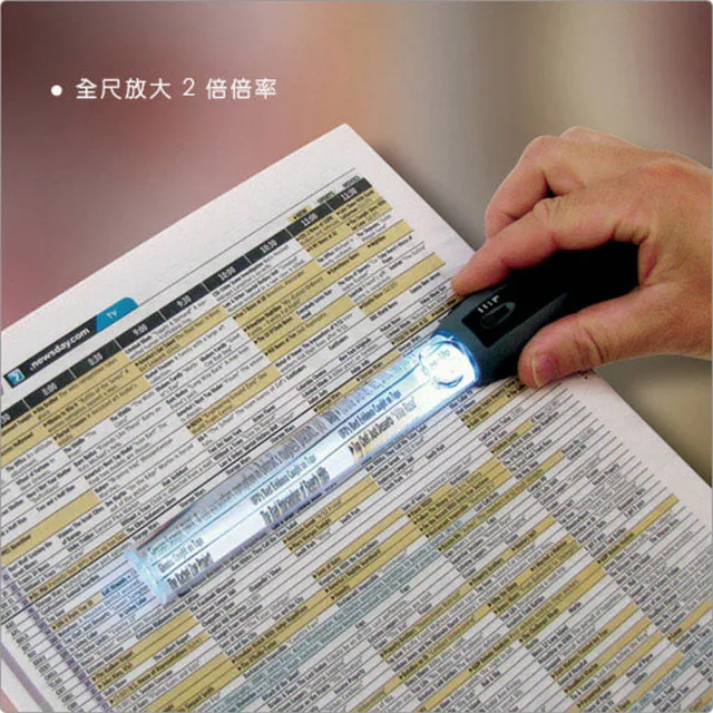 【CARSON 卡薾紳】美國 Bar LED 尺型放大鏡 / 物品觀察 老人閱讀 年長長者 輔助視力