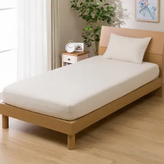 【NITORI 宜得利家居】純棉多種厚度對應床包 水洗純棉 WASH BE 雙人(純棉 水洗棉 床包 WASH)