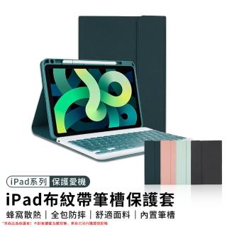 【YUNMI】iPad pro 11吋 2020/2021 布紋筆槽鍵盤磁吸式平板皮套 智慧休眠支架款保護殼(不含鍵盤)