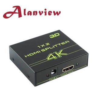 【Alanview】HDMI 4K2K 一進二出分配器 UHD v1.4