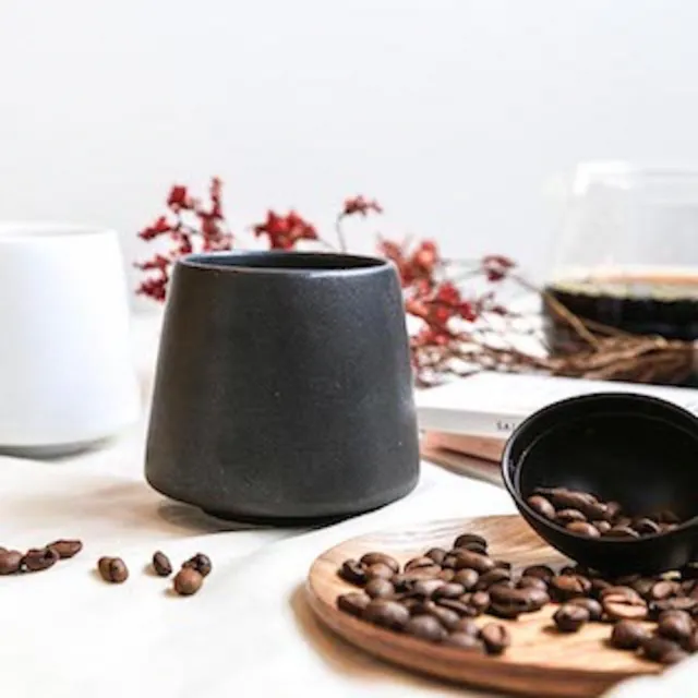 【ORIGAMI】Aroma Flavor 陶瓷咖啡杯(200ml 2色)