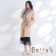 【betty’s 貝蒂思】長版翻領綁帶洋裝(卡其)