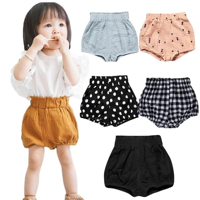 【Baby 童衣】寶寶短褲 麵包褲 多花色棉麻PP褲 88713(嬰兒短褲)