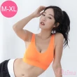 【Daima 黛瑪】無鋼圈內衣/3D透氣Bra T/運動內衣/內搭小背心/M-XL/大罩杯/美胸內衣(橘色)