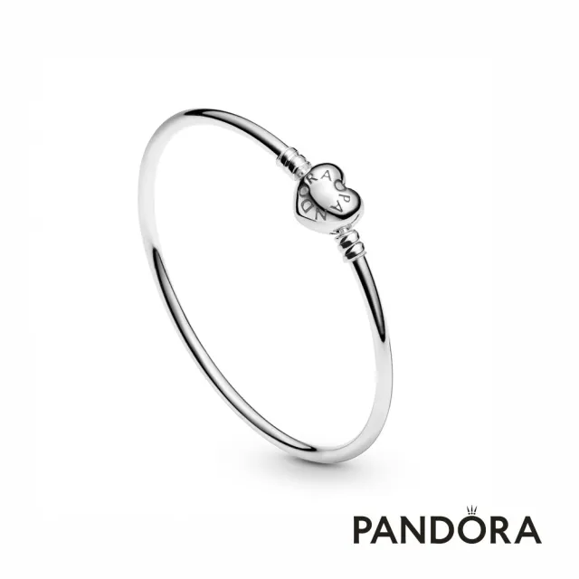 【Pandora官方直營】Moments心形釦頭手環