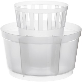 【EXCELSA】七格餐具瀝水筒 白 / 廚具 碗筷收納筒 瀝水架 瀝水桶