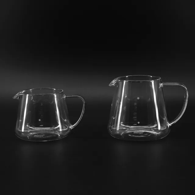 【Minos】玻璃咖啡分享壺 300ml(錐形設計方便搖晃均勻融合)