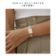 【Daniel Wellington】DW 手錶  Quadro Melrose 20x26mm麥穗式金屬編織小方錶(三色 DW00100431)