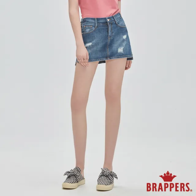 【BRAPPERS】女款 Boy Friend系列-全棉褲裙(深藍)
