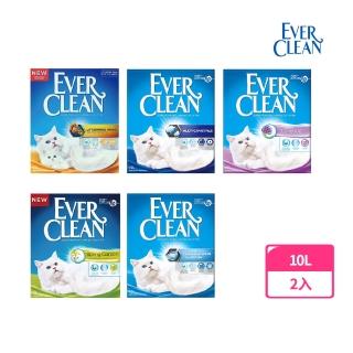 【EverClean 藍鑽】超凝結貓砂10L(兩入組)