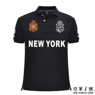 【UF72+】空軍一號/AF-33-1紐約/抗UV純正天然棉吸濕排汗國際機長制服加厚版POLO杉/加大版(抗UV/天然棉)