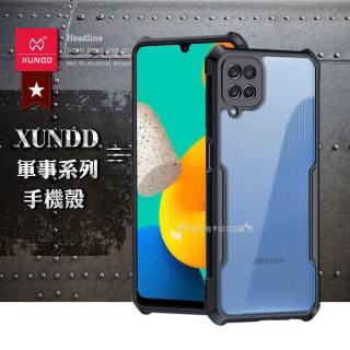 【XUNDD 訊迪】三星 Samsung Galaxy M32 軍事防摔 鏡頭全包覆 清透保護手機殼-夜幕黑