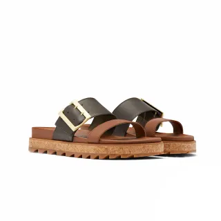 【SOREL】女款城市漫遊系列拖鞋(駝色)