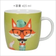 【KitchenCraft】骨瓷馬克杯 紳士狐狸425ml(水杯 茶杯 咖啡杯)