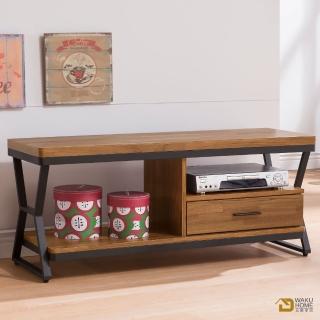 【WAKUHOME 瓦酷傢俱】Ari工業風木心板4尺電視櫃 A005-213