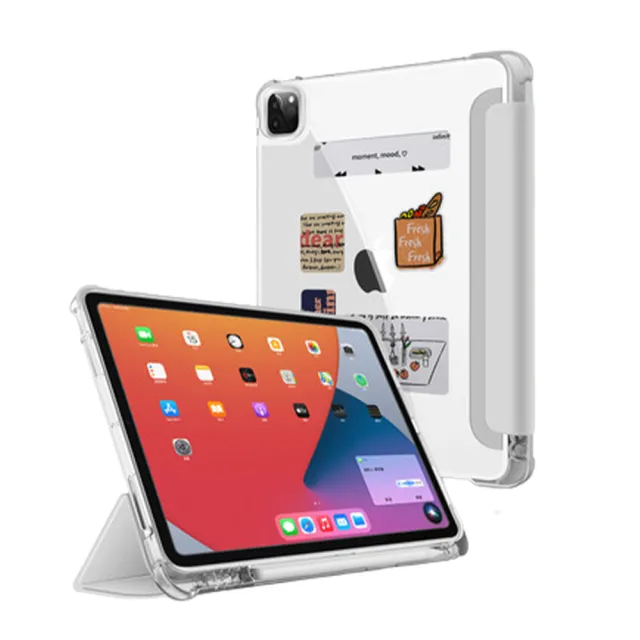 【Mass】iPad Pro 2021 / 2020 11 吋 附帶筆槽 無印風透明保護套(舊款特賣)