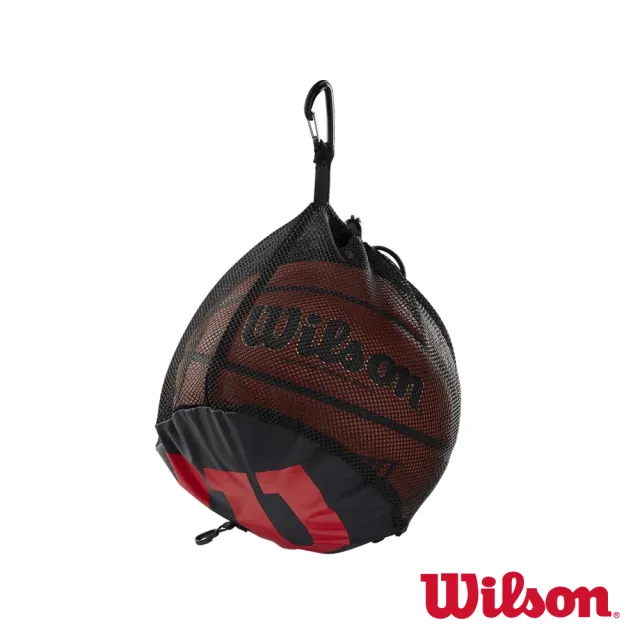 【WILSON】單顆裝籃球網袋(OS)