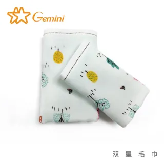 【Gemini 雙星】森林物語超柔紗布童巾(超值三入組童巾)