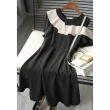 【MsMore】米蘭時尚氣質單邊露肩荷葉顯瘦洋裝#109396現貨+預購(黑色)
