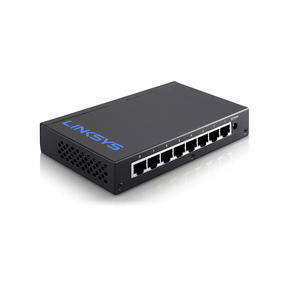 【Linksys】LGS108 8埠 Gigabit 超高速乙太網路交換器(鐵殼)