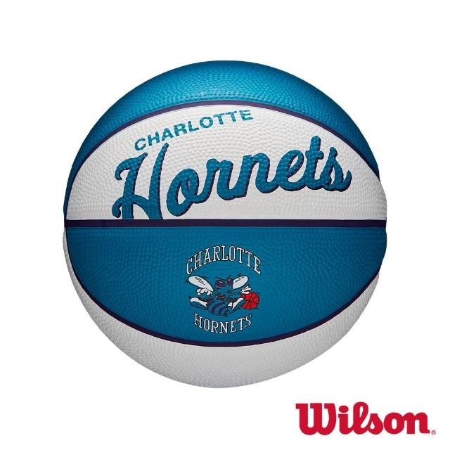 【WILSON】NBA隊徽系列  復古黃蜂隊 橡膠 籃球(3號球)