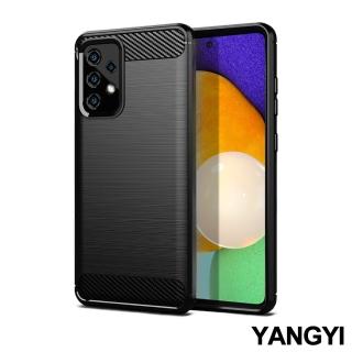 【YANG YI 揚邑】SAMSUNG Galaxy A52 / A52s 5G 碳纖維拉絲紋軟殼散熱防震抗摔手機殼