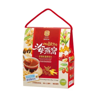 【豐滿生技】紅薑黃黑糖海燕窩桂圓紅棗(25g×10包/盒)