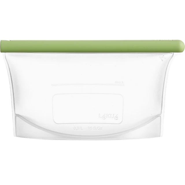 【LEKUE】環保矽膠密封袋 1L(環保密封袋 保鮮收納袋)