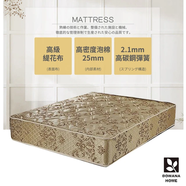 【多瓦娜】MIT石棉天使保暖獨立筒床墊-6尺