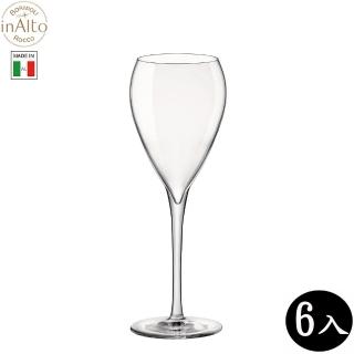 【Bormioli Rocco】InAlto Sparkling 無鉛水晶氣泡酒杯 香檳杯 215ml/6入 P60615(香檳杯)