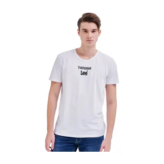 【Lee 官方旗艦】男裝 短袖T恤 / Taiwan 小LOGO 經典白 標準版型(LL210146K14)