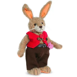 【HERMANN TEDDY】德國赫爾曼泰迪熊限量紀念收藏系類 兔爸爸(全球限量藝術收藏泰迪熊玩具)