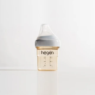 【hegen】金色奇蹟PPSU多功能方圓型寬口奶瓶 150ml(搭配慢速奶嘴)