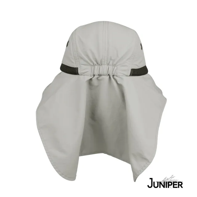 【Juniper 朱尼博】抗UV大帽眉披風休閒帽 MJ7213B(帽子/遮陽帽/防曬帽/後蓋片)