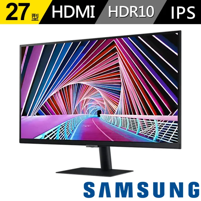 【SAMSUNG 三星】S27A700NWC 27型 IPS 4K 美型窄邊框螢幕(HDR10/TUV護眼)