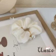 【UNICO】韓國簡約純色網紗大腸圈/髮圈-香檳咖(聖誕/髮飾)